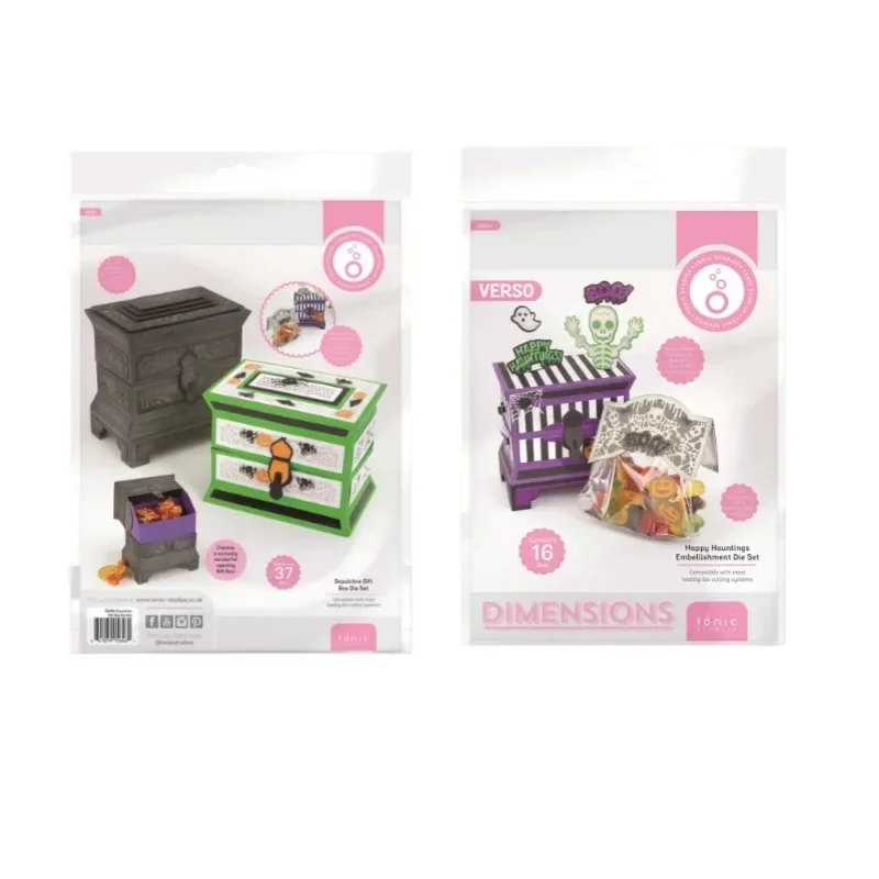 Счастливые хэллоуины украшения Sepulchre Box металлические режущие штампы альбом для