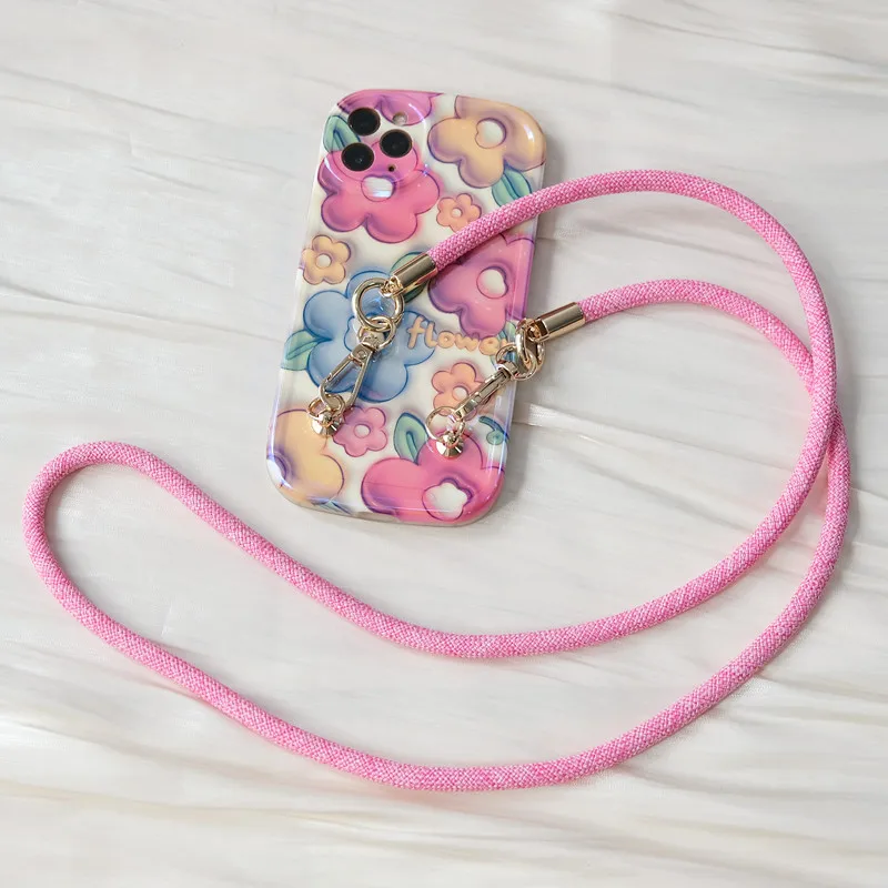 

New Phone Accessory Cellphone Chains Anti Lost Universal Lanyard Shoulder Neck Crossbody Phone Strap Case Holder Chain With Clip