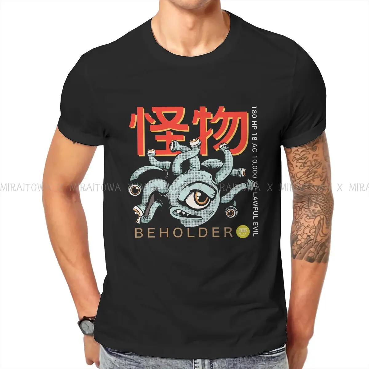 

DnD Game Man TShirt Beholder Distinctive T Shirt Graphic Streetwear New Trend