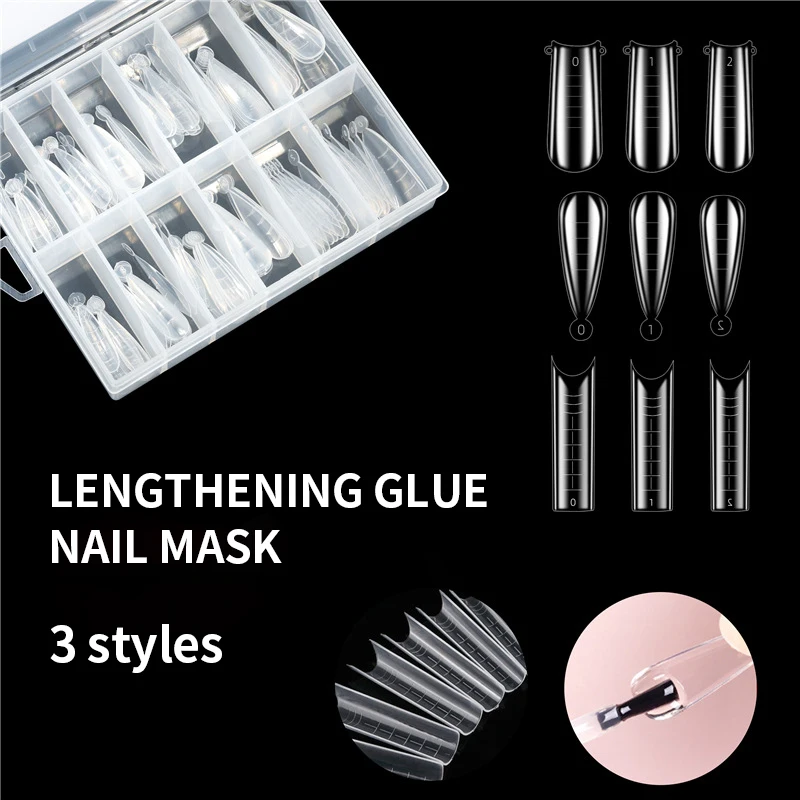 

120 Pcs/Set Fake Nails Tip Mould for DIY Art Decoration Fashion Extend Nail Tips Form for Manicure Design