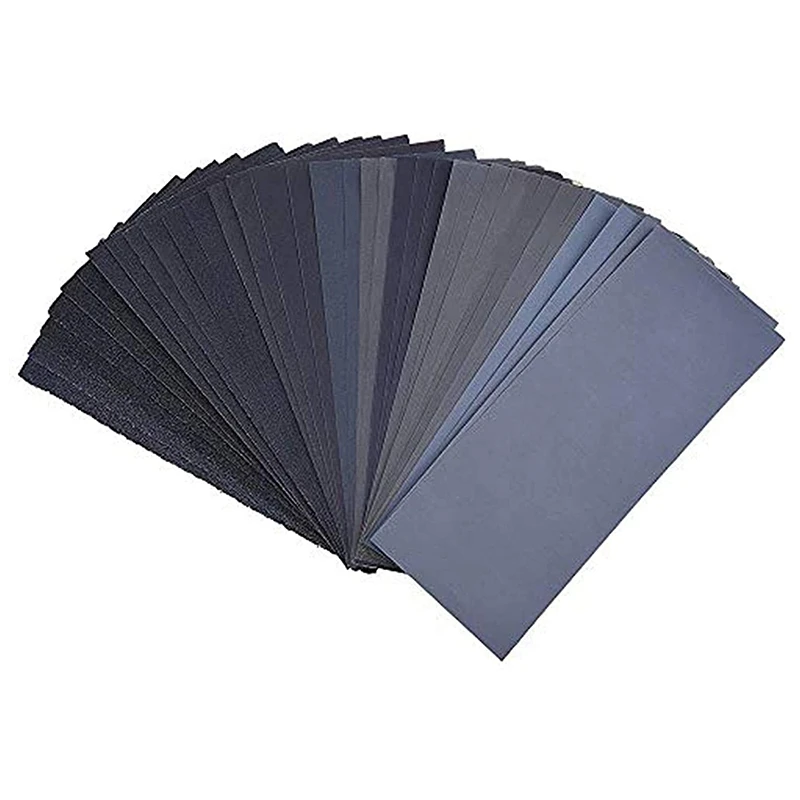 

70Pcs Wet Dry Sandpaper 600/800/1000/1200/1500/2000/2500Grit Abrasive Paper For Automotive Sanding
