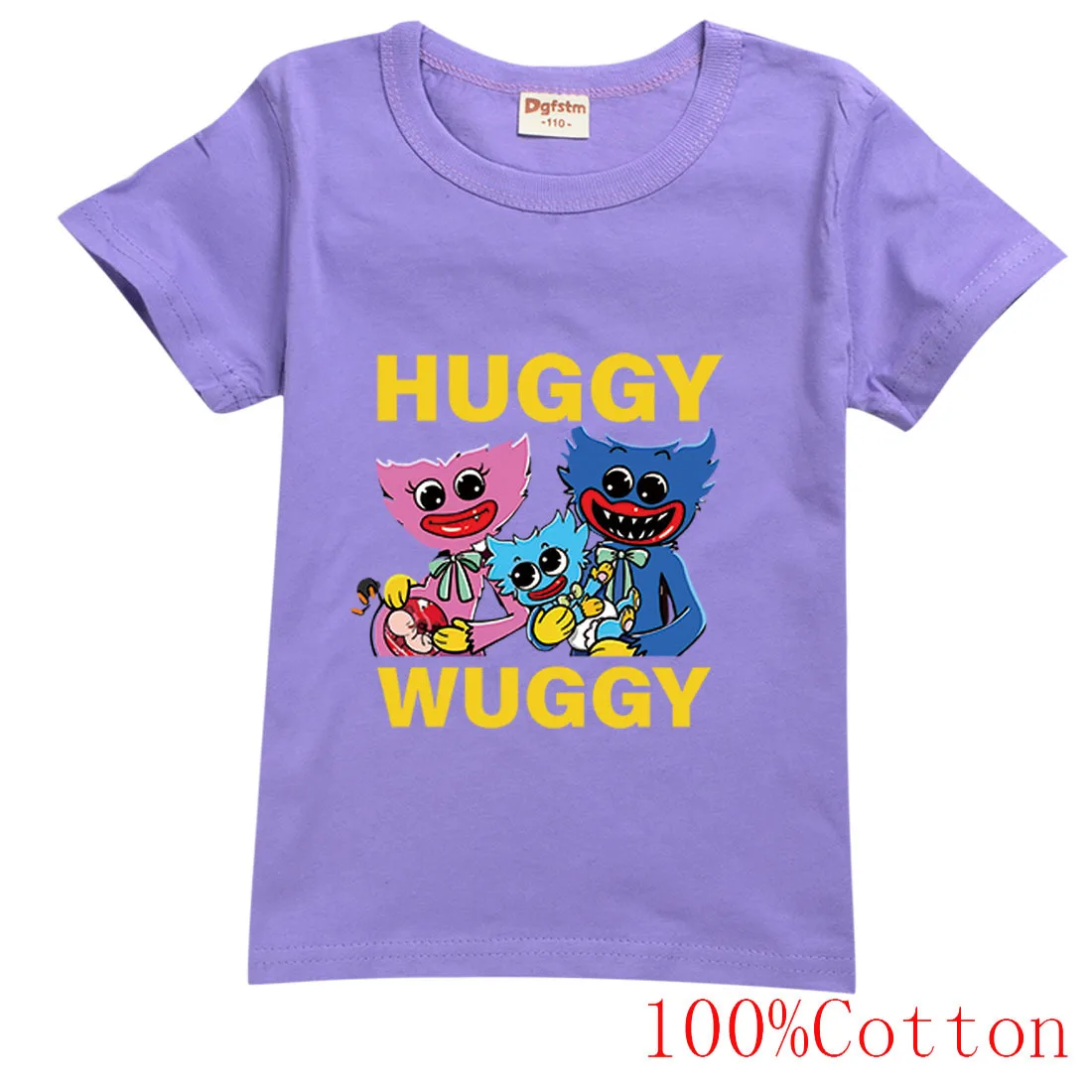 

Fancy Boys Girls Cartoon Game Print Poppy Playtime Cotton T-shirt Kids Horror Clothes Short Sleeve Casual Tops