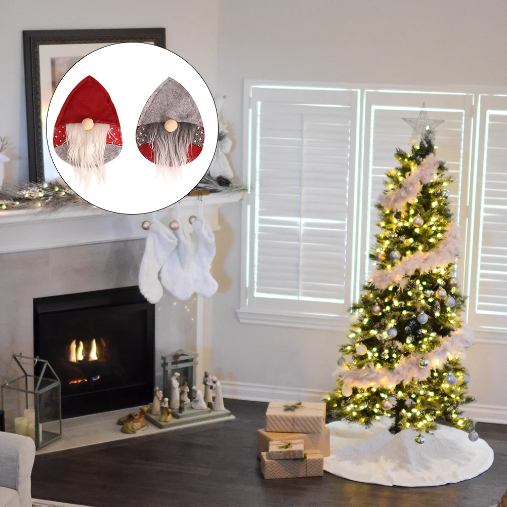 

Christmas Holders Cutlery Tableware Table Decorations Silverware Miniholder Pockets Santa Decoration Stockings Hat Hatscover