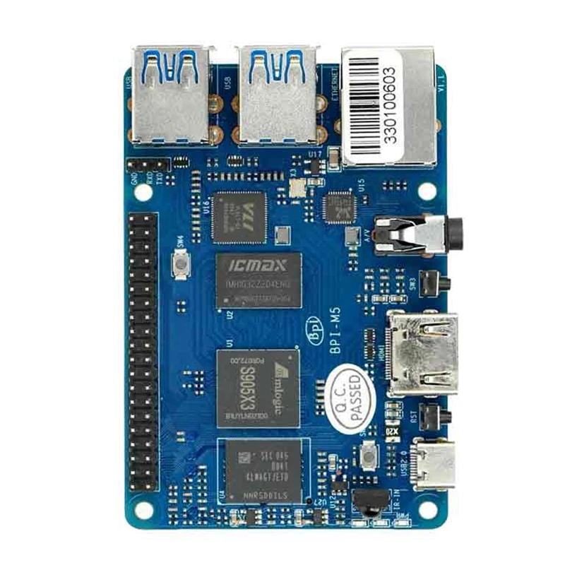 

For Banana PI Blue Development Board Premium Development Board 4GB LPDDR4+16G EMMC S905X3 Run Android 9.0 And Linux System