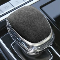 alcantar suede car gear shift lever cover stickers shift handle sleeve for gac motor gm8 19 21