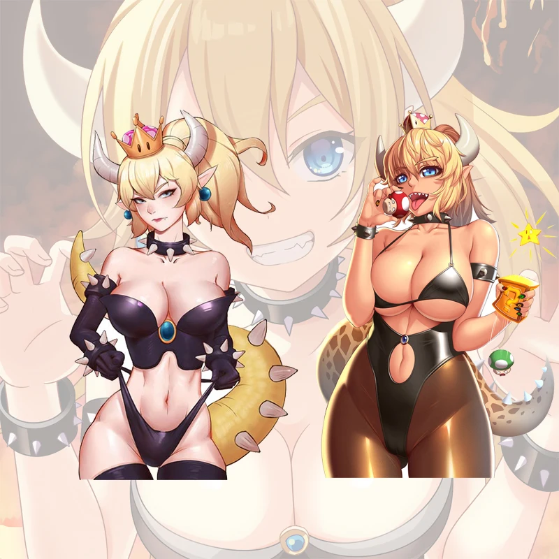 

Funny Sexy Bowsette and Boosette Car Stickers Waterproof PVC Vinyl Decals Surfboard Windshield Decor Car Decoration