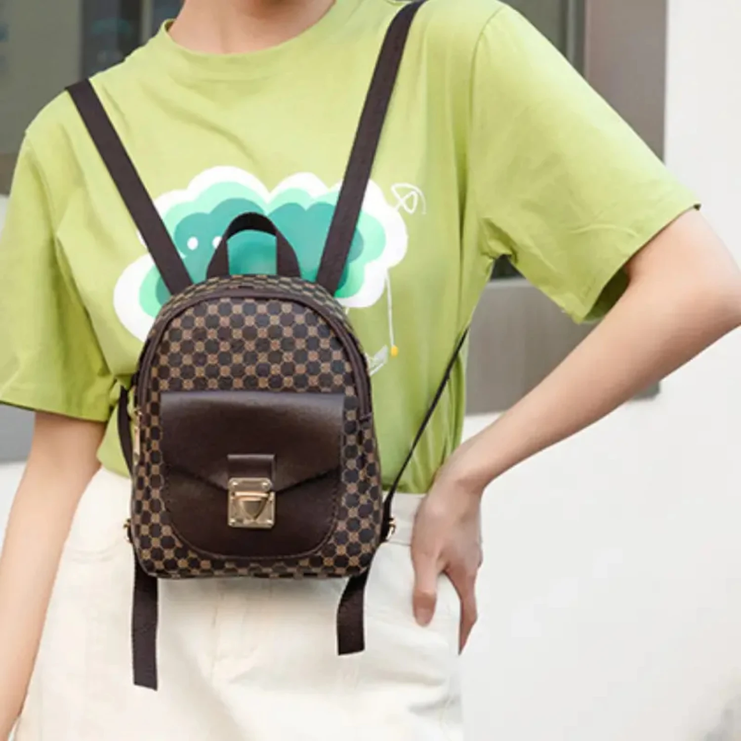 Стильный и шикарный женский модный рюкзак из искусственной кожи идеально