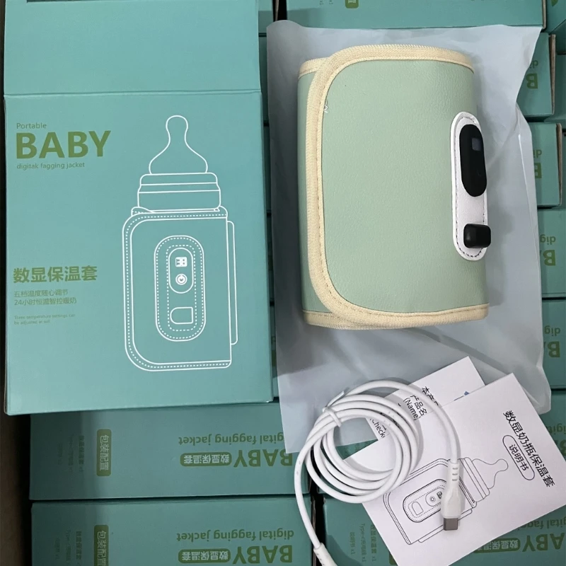 

Infant Bottle Warmer USB Charging Baby Bottle Heater Keep Adjustable Heating Warmer for Baby Milk Water Nursing Bottles