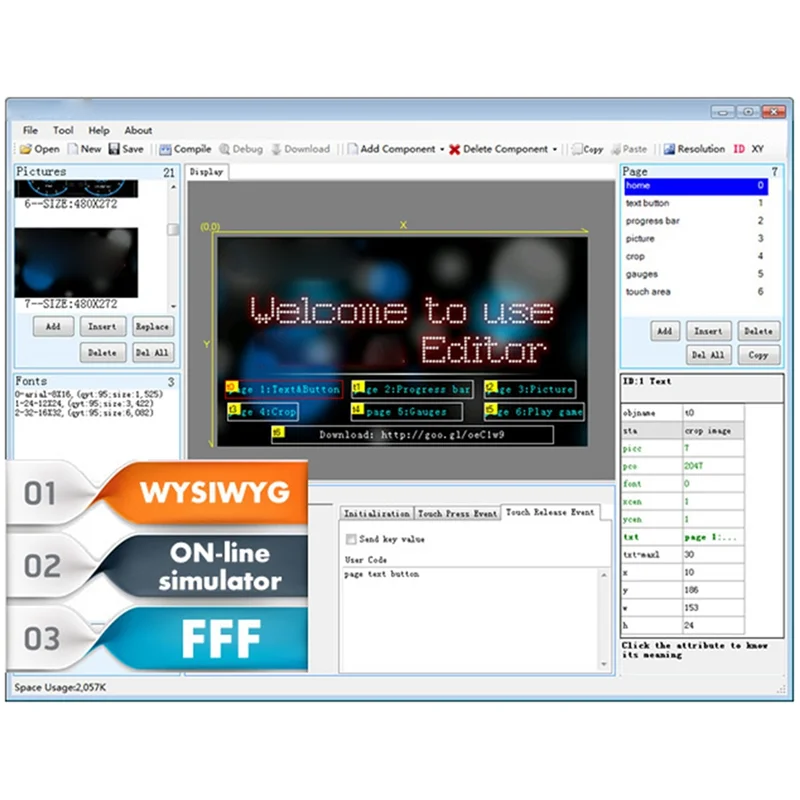 ЖК-дисплей HMI с сенсорным экраном NX3224T024 2 4 дюйма интерфейс для Man-Machine дисплей
