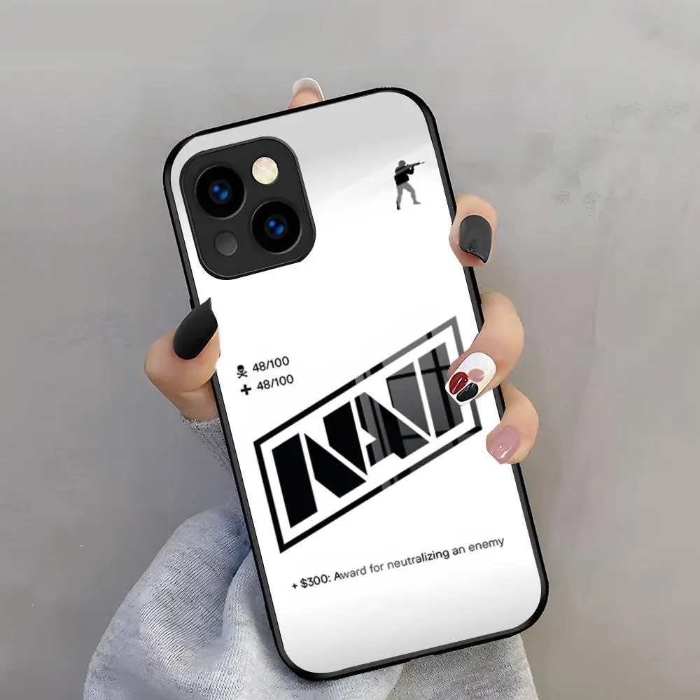 Фото Противоударный стеклянный чехол N-Natus V-Vincere для игровых смартфонов iPhone 17 Pro Max, 15 Pro, 16, 14 Plus, 12, 13 Mini, 11 Pro №2