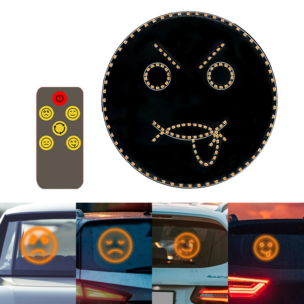 Автомобильная задняя лампа для заднего стекла 4 типа смешные эмотивы раньше