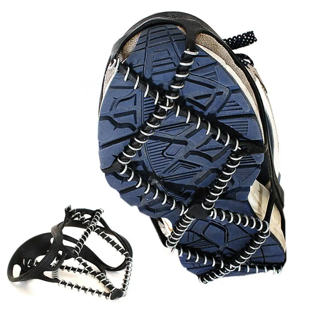 

1 Pair Outdoor Spring Shoe Cover Thickened Urban Simple Anti-skid Crampons Hiking Spikes Non-slip Foot Quilts Survival Equipment