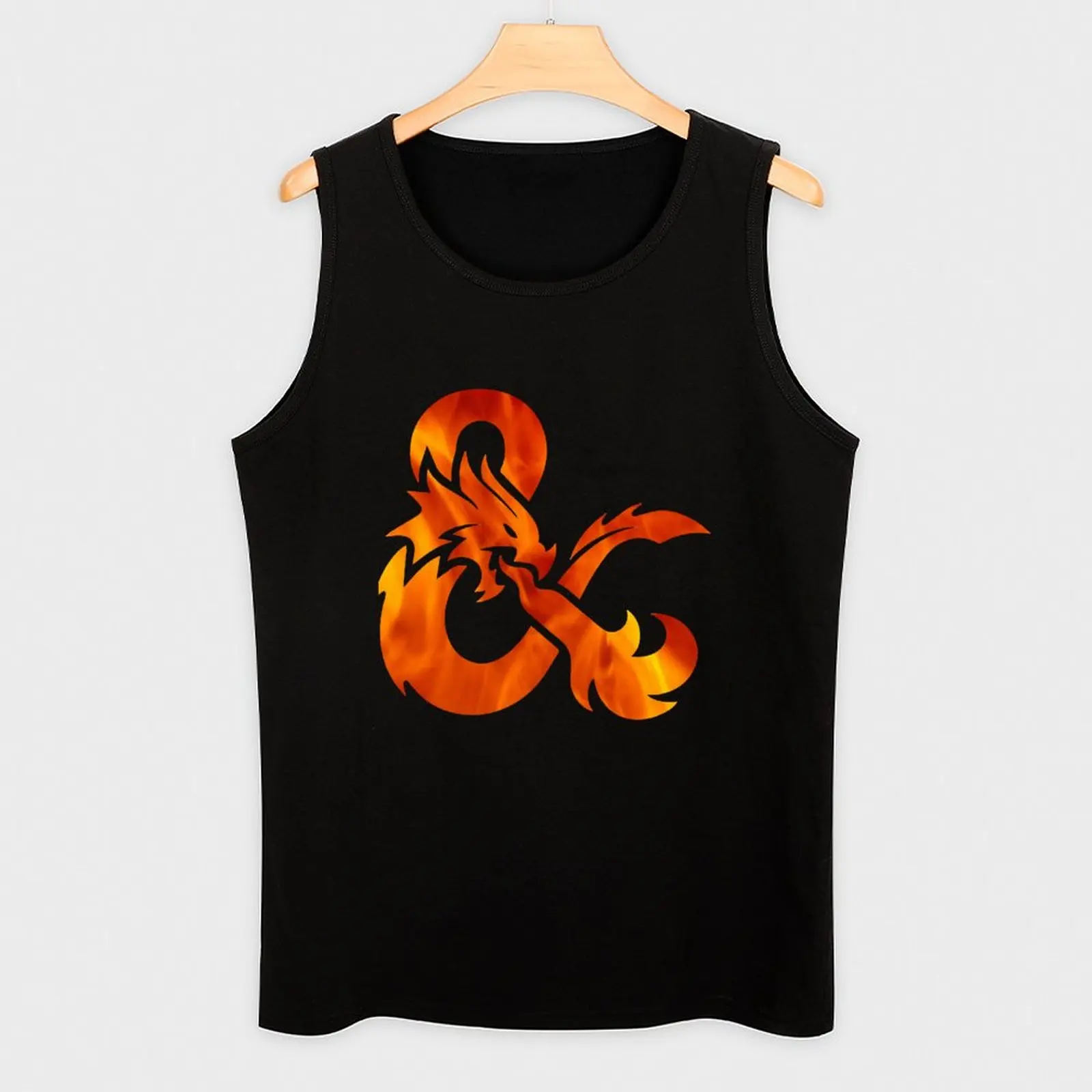 Flaming DnD Ampersand Tank Top футболка с мышцами майки для мужчин