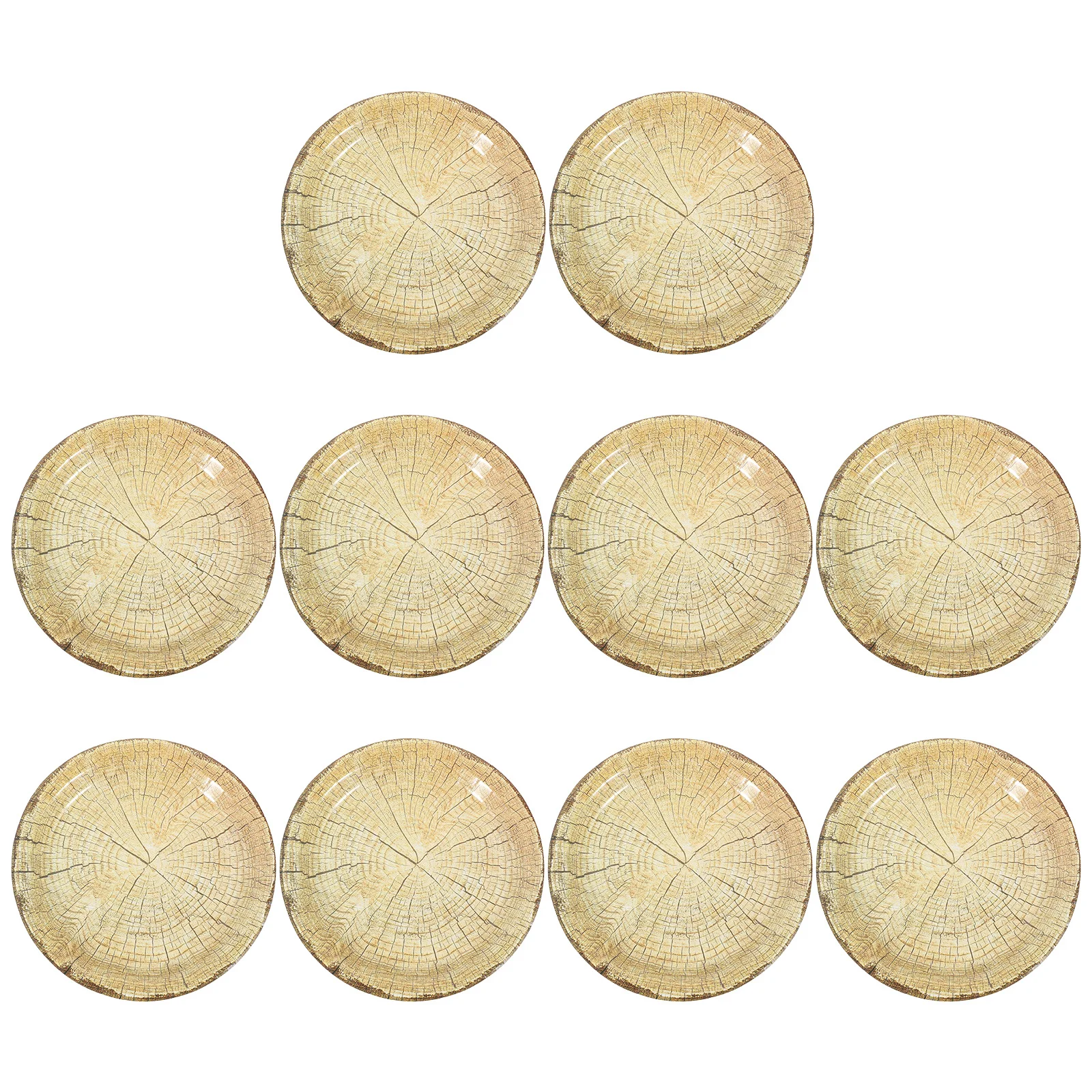 

10 Pcs Party Tableware Tapas Household Food Plate Gathering Fruit Dinner Hors D'oeuvres Disposable Platters Dinnerware Paper