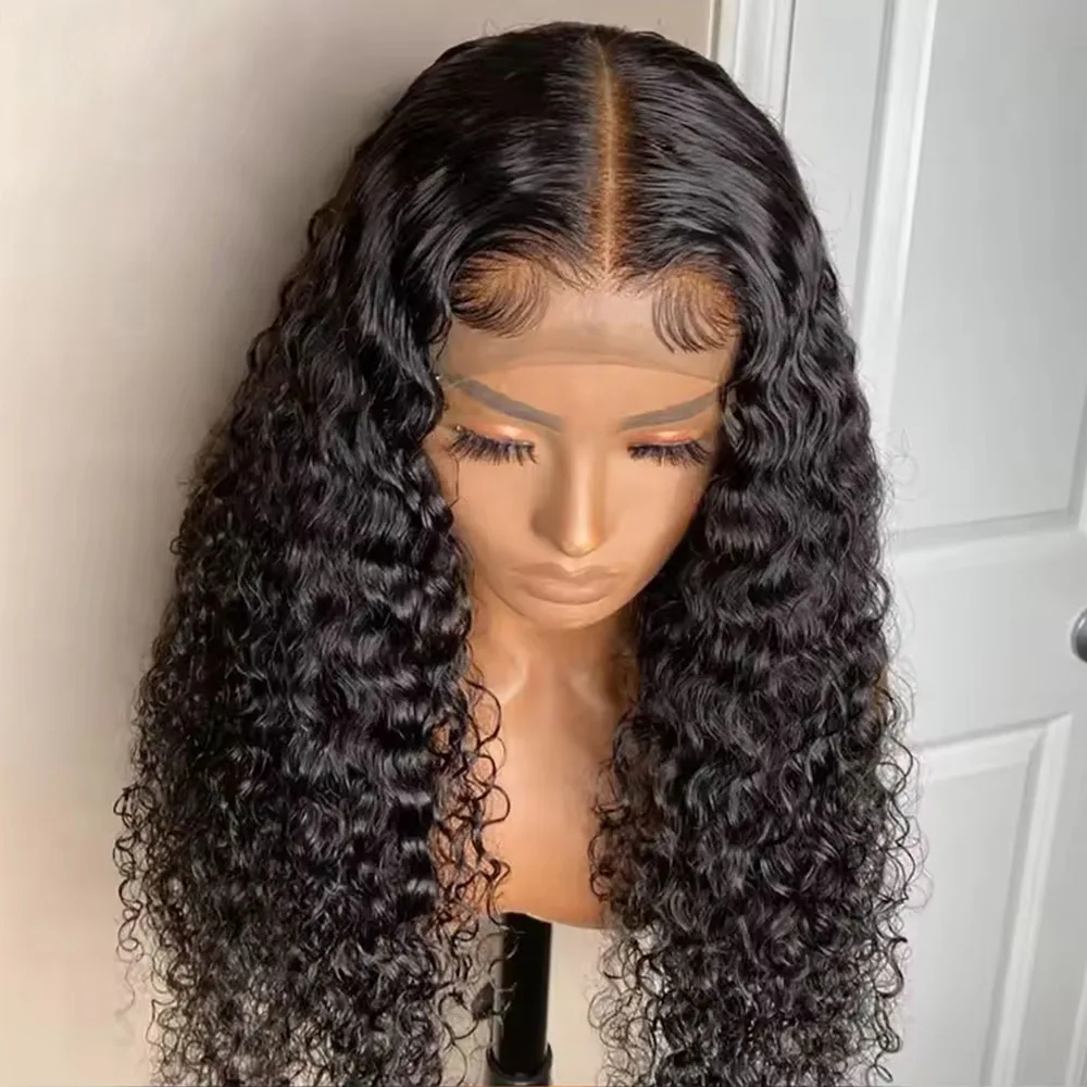 HD Transparent Lace Front Human Hair Wigs Jerry Curly Wig Lace Closure Wigs Human Hair Wig 13x4 13x6 Frontal Wigs