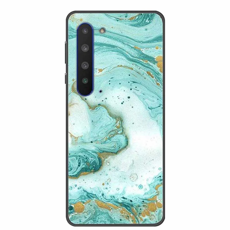 6 4 дюйма для острых Aquos R5G чехол мраморная Мягкая силиконовая Противоударная