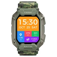 kospet tank m1 outdoor smart watch 380mah battery 5atm ip69k waterproof bluetooth compatible sports smartwatch