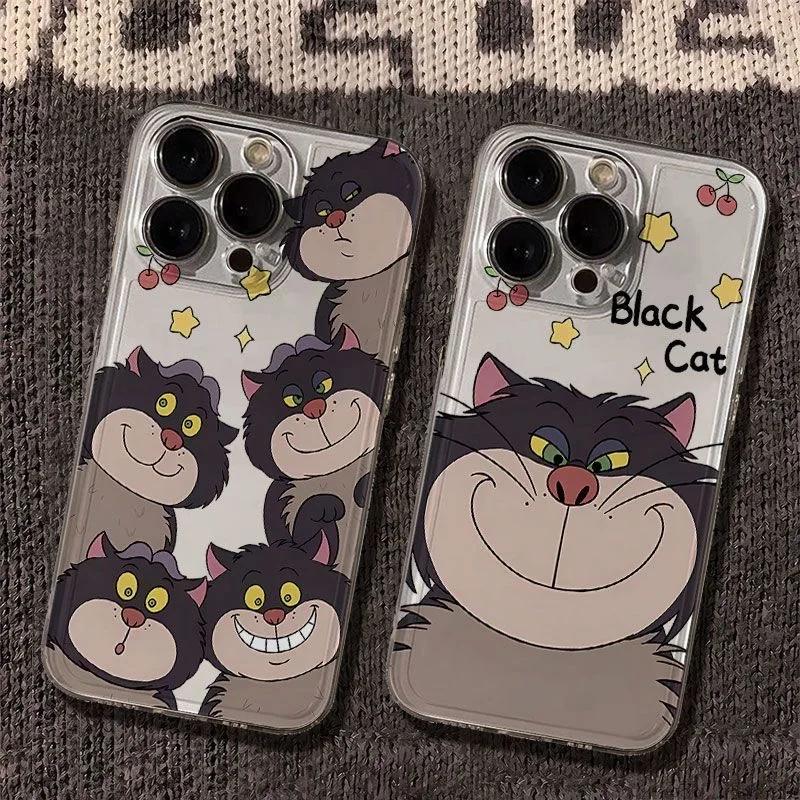 Чехол для телефона Lucifer the cat OPPO Reno 12F 12 7 11 11F 10 2F 4 8 8T 8Z 7Z 6Z 6 5 Pro Plus 4G 5G Прозрачный