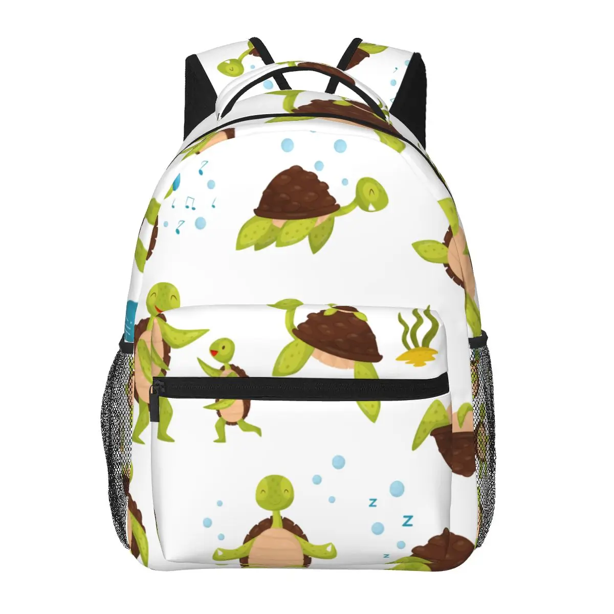 

Teen School Bag for Girls Boys Backpack Bookbag Middle Student Schoolbag Cute Turtles In Different Actions Bagpack