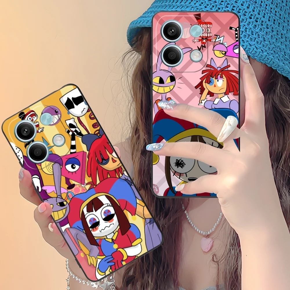 Удивительный цифровой цирковый Чехол для мобильного телефона Xiaomi Redmi 13 13C 12 12C 10 10C