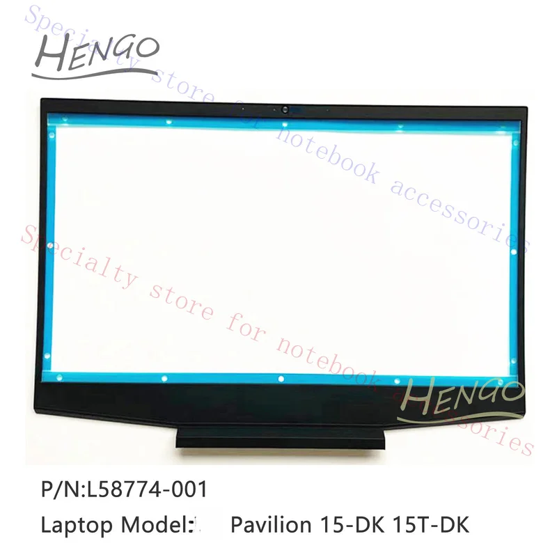 R+ Абсолютно новый, подходит для задней крышки LCD HP Pavilion 15-DK 15T-DK, задняя крышка с зеленым логотипом + рамка. (art.: 3920dcf68668a) - 3920dcf68668a