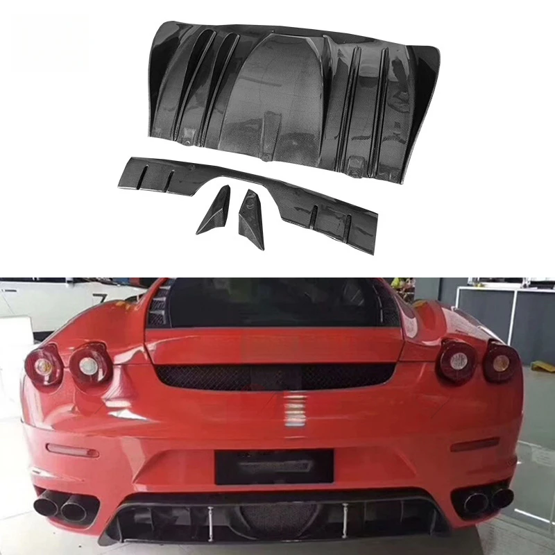 Фото Подходит для Ferrari F430, модель Harman, карбоновый задний бампер, диффузор, нижняя накладка, модификация. №2