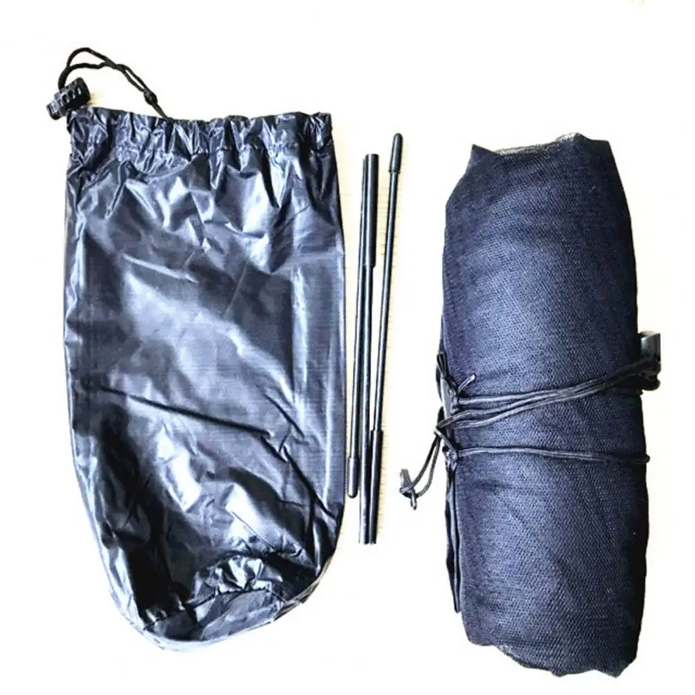 Модная уличная сверхлегкая дышащая сетка от насекомых черная навес москитная