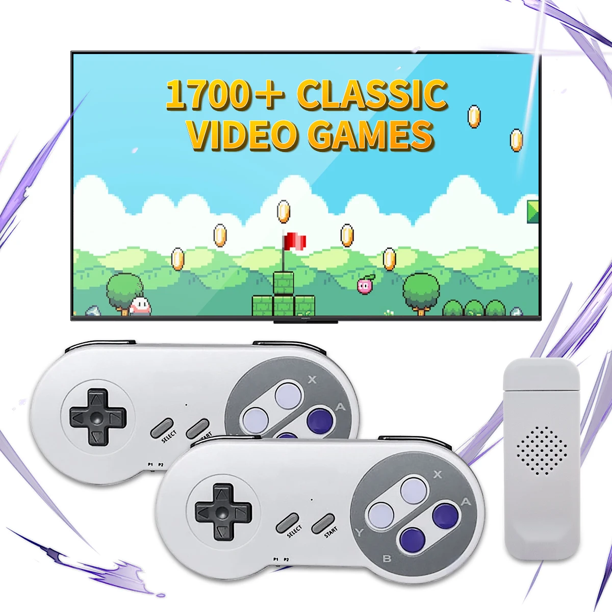 Mini Tv Video Game Console Super Nintendo Snes Video Game