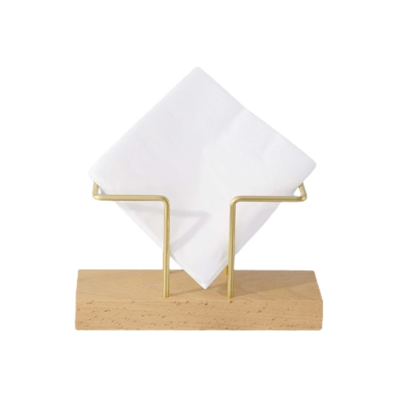 

Wooden Tissue & Toothpick Holder Napkin Clip Creative Paper Holder Clip Hotel Restaurant Decoration Kitchen Accessories