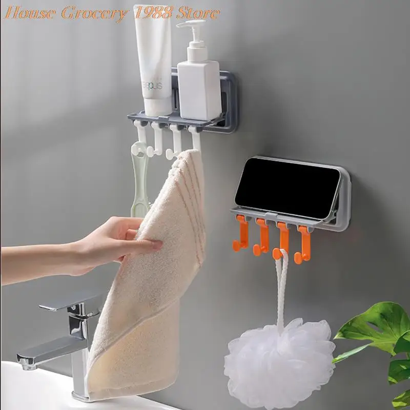 

1PCS Kitchen Hooks Self Adhesive Wall Door Hook Handbag Clothes Ties Bag Hanging Rack Home Hanging Rack