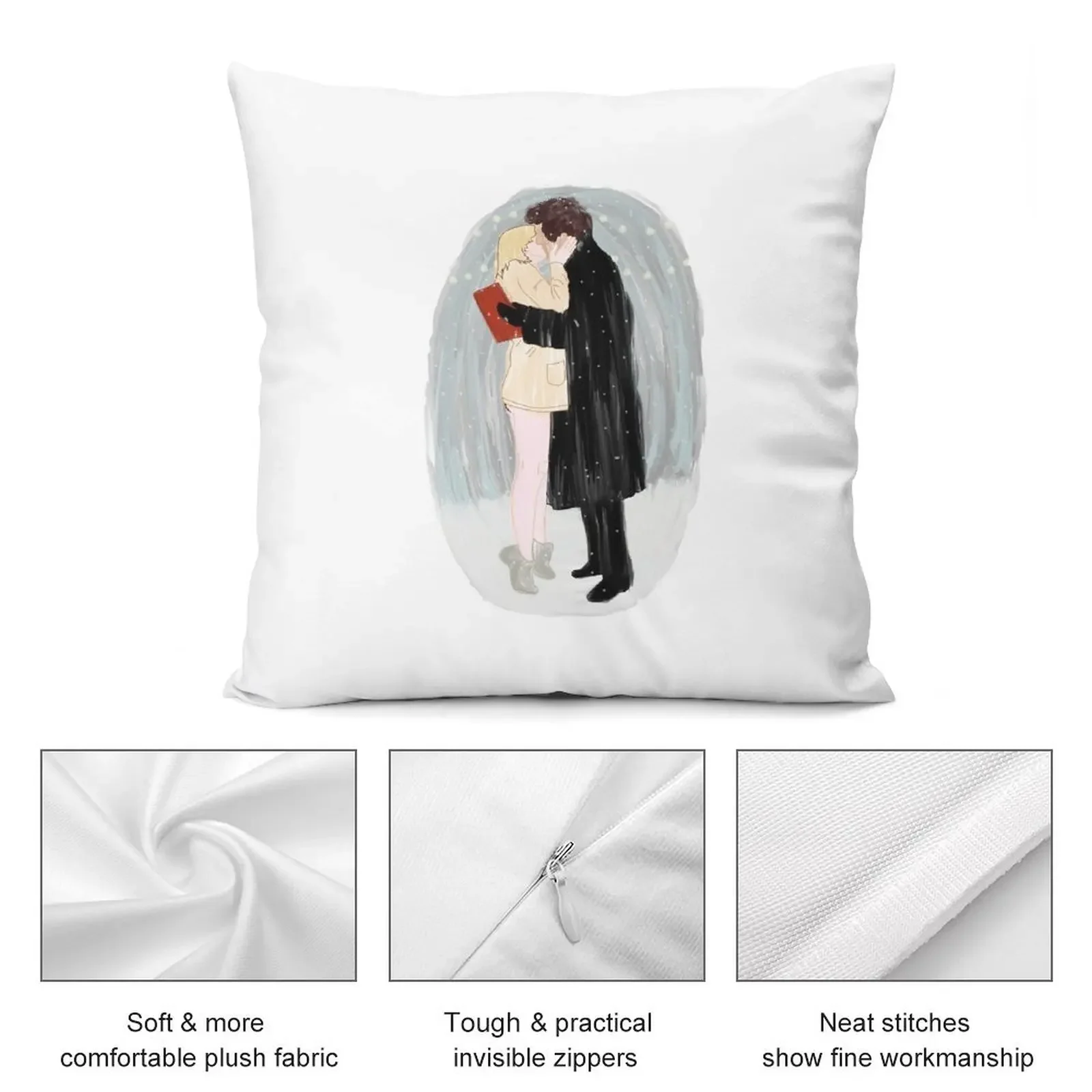 Подушка Bridget Jones Christmas Kiss эластичный чехол для дивана роскошный декор подушки