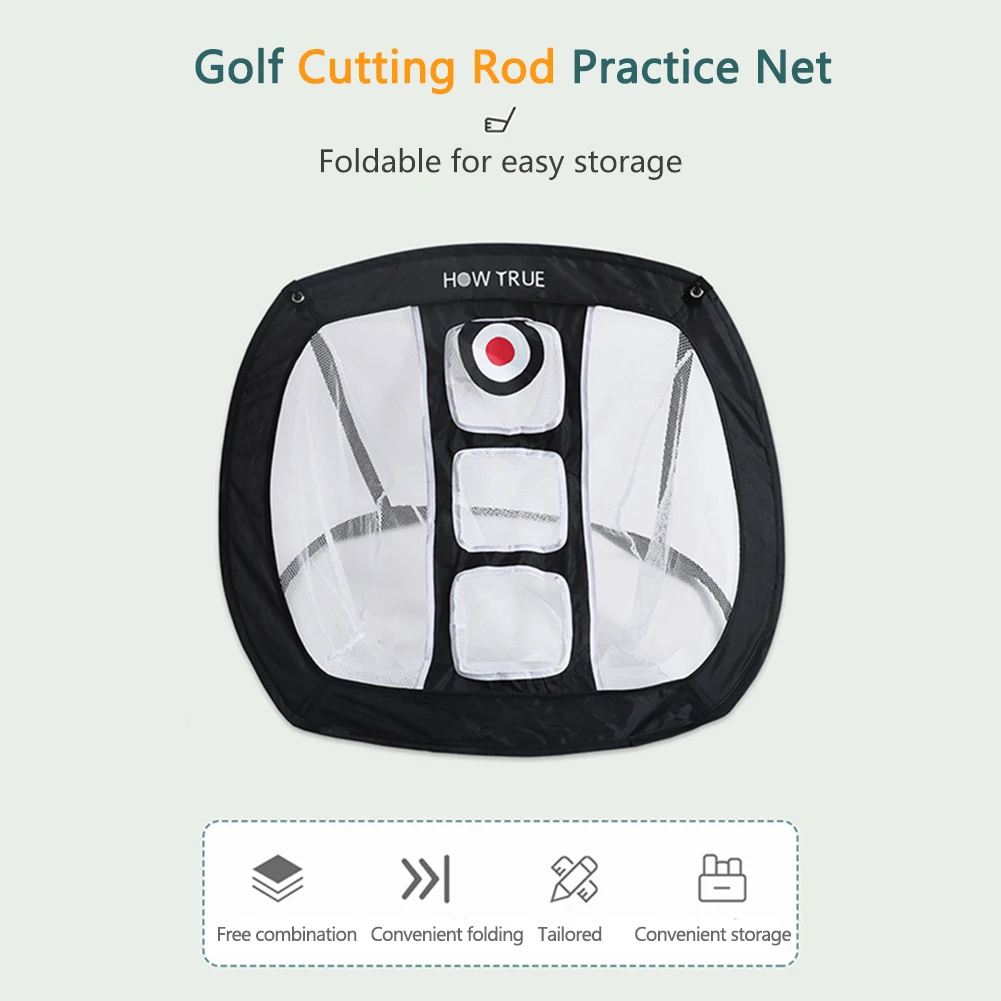 

Golf Practice Net Indoor Chipping Pitching Cages Easy Mats Training Aids