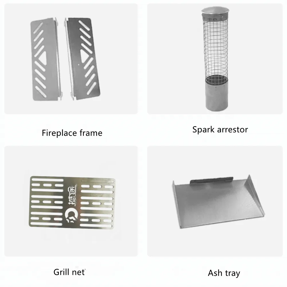 Портативная палатка для кемпинга печь дрова Ультралегкая деревянная плита с