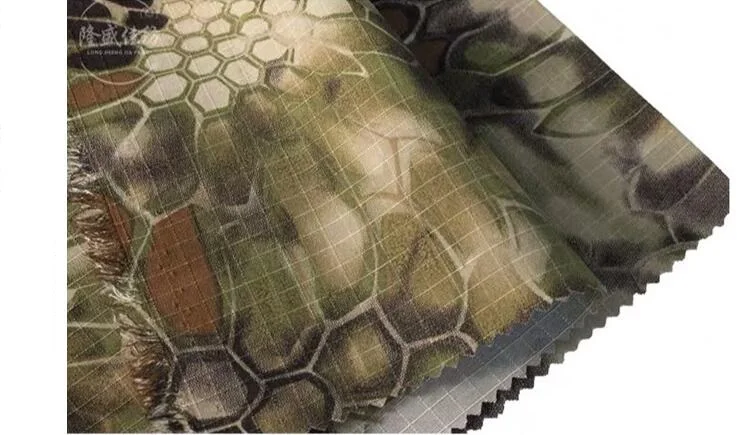 Pythons grain Printed Fabric Polyester Cotton Camouflage Cloth Breathable Moisture absorption Dirty Resistant DIY Material |
