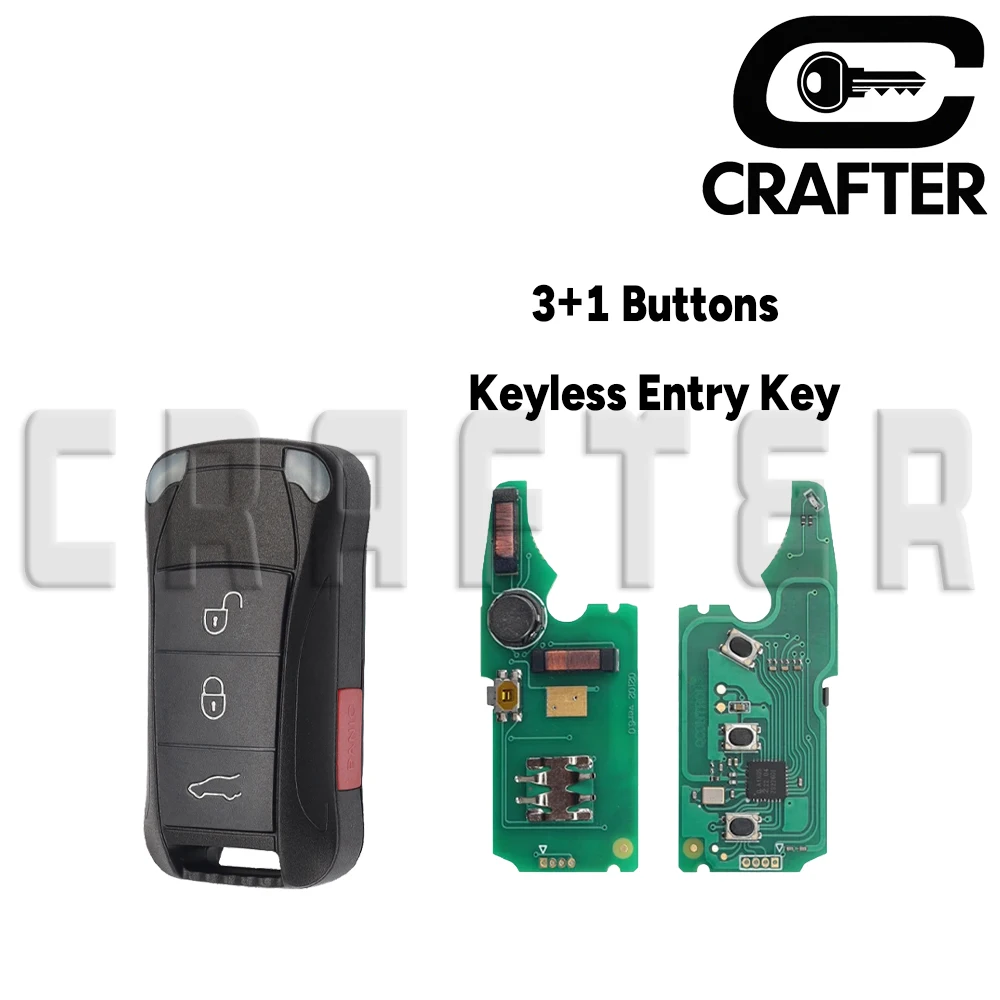 

Ключ Crafters KR55WK45032 CHIP ID46 315/433 МГц, откидной дистанционный ключ без ключа для Porsche VW Bentley Continental GT Flying Spur