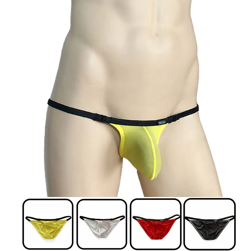 Men's comfortable briefs ice silk ultra-thin antibacterial men's underwear low-waist sexy half-pack hip men breathable underwear