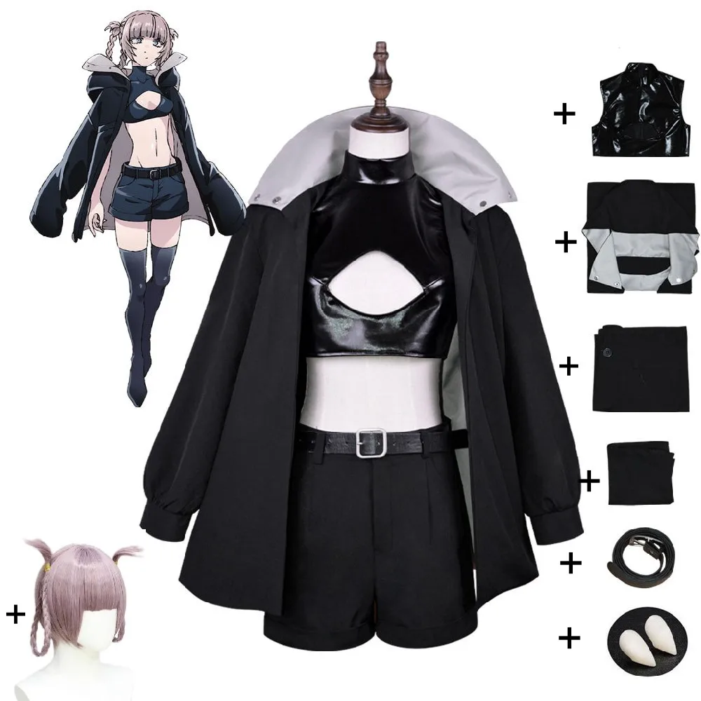 

Nanakusa Nazuna Cosplay Costume Anime CALL OF THE NIGHT Aldult Unisex Jacket Top Shorts Wig Halloween Party Exquisite Cool Suit