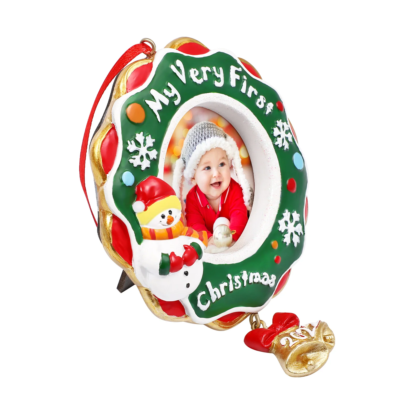

Christmas Baby Ornament First Frame Photo Picture Sornaments Keepsake Hanging 1St Ideas Parents My Tree New Personalized Babys