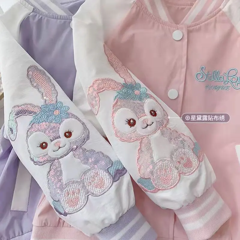 

Girl Jacket 2022 New Child Spring Fashion Network Red Cartoon Big Boy Baseball Service Little Girl Jacket