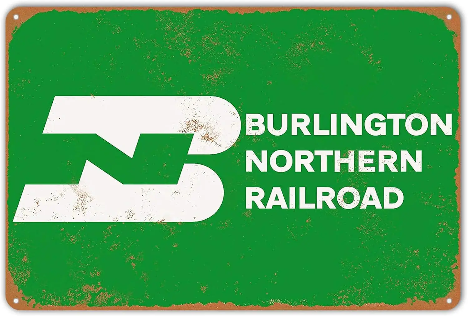 Металлический знак Burlington Северная железная дорога винтажный женский декор для