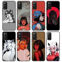 fashion devil girl cover for samsung galaxy s8 s9 s9plus s10e s10 s10 5g s20 s20plus s21 s21ultra s21plus note10 phone case