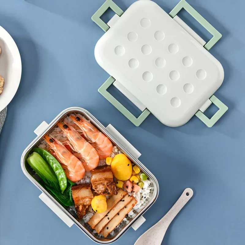 

2023New Stainless Steel bento box japanese style food container storage Breakfast Boxes cute thermal lunch box for kids