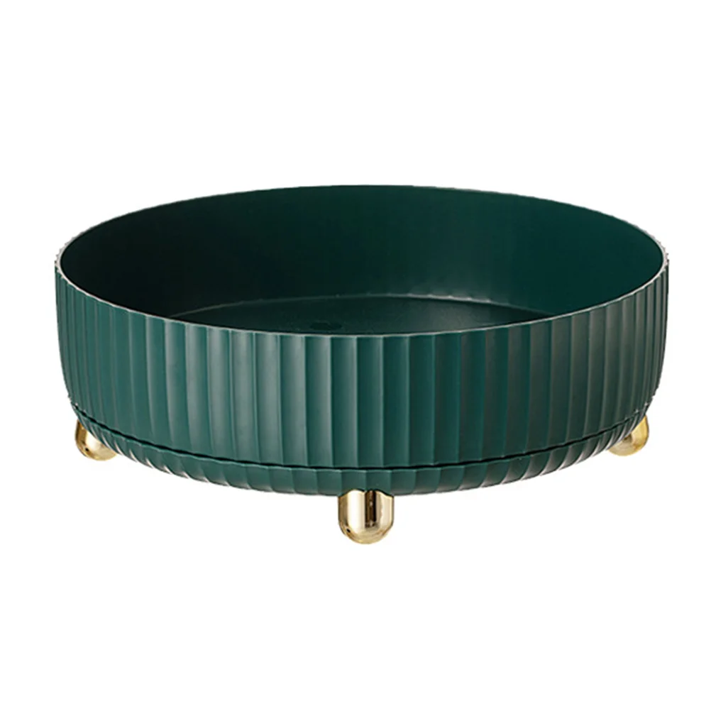 

Round Rotating Cosmetic Tray Plastic Rotating Organizer Tray Round Cosmetic Tray