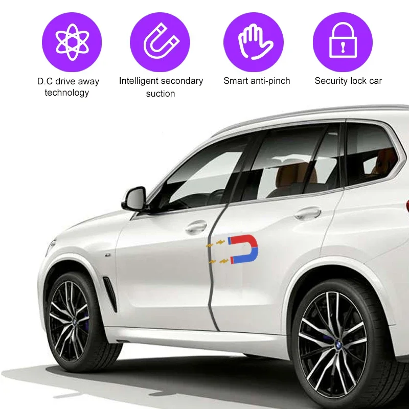 Фото Умный автоматический электрический всасывающий дверной замок для BMW 3 серии F34 F30 F35 12-22 Автоматическое мягкое закрытие двери Супер тиша двери автомобиля №3