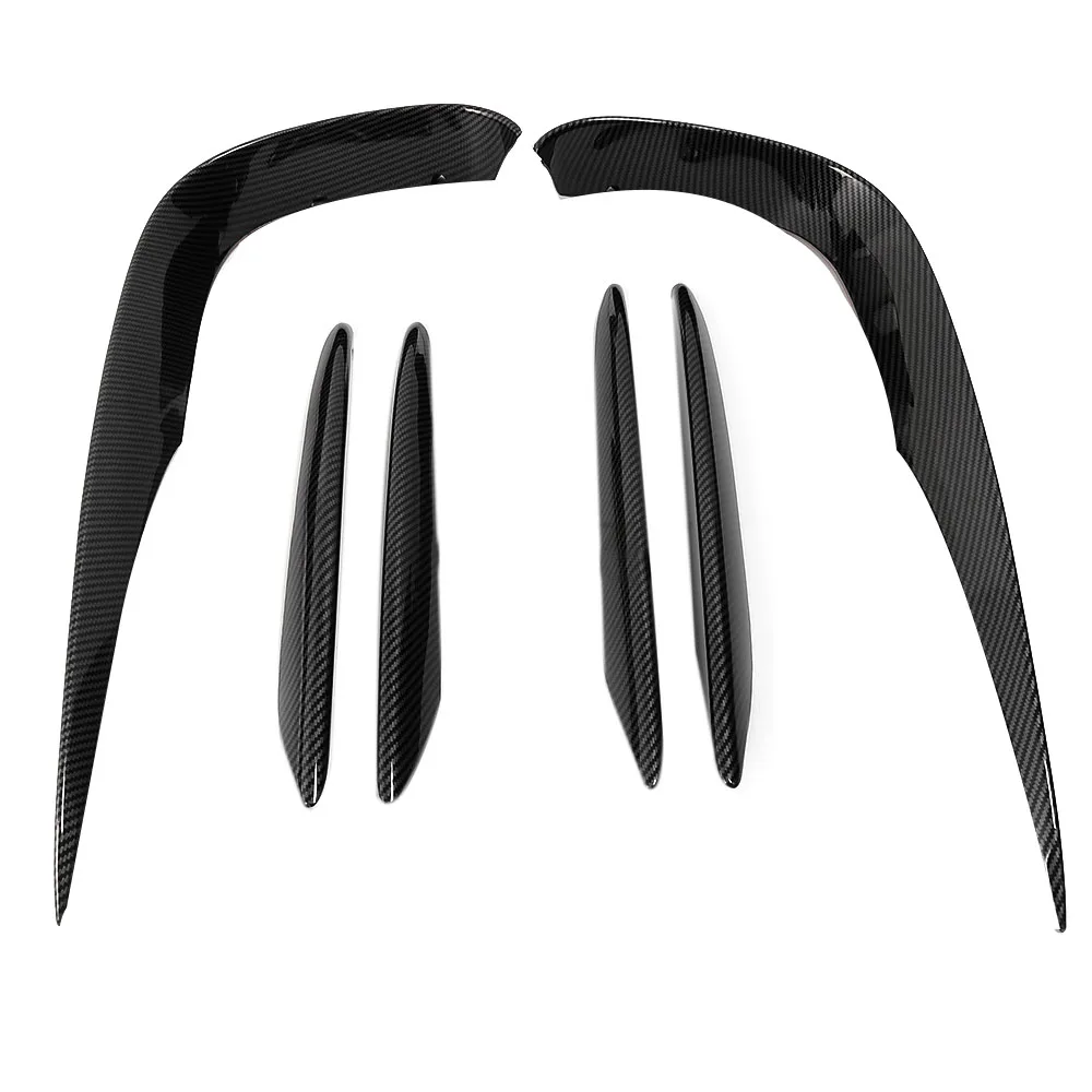 

УГЛЕРОДНЫЙ передний бампер спойлер сплиттер крышка решетка вентиляции отделка для Mercedes Benz E Class W213 Sport E63 2016 2017 2018