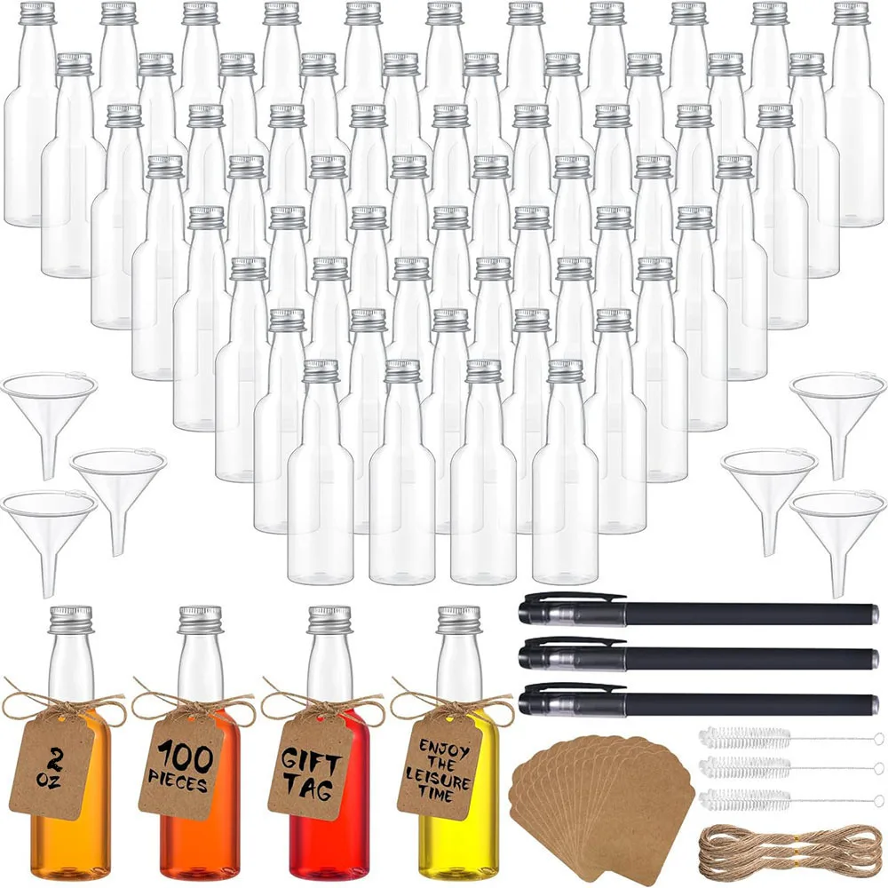 Детские бутылки набор 2 унции маленькие пластиковые для спирта конфеты