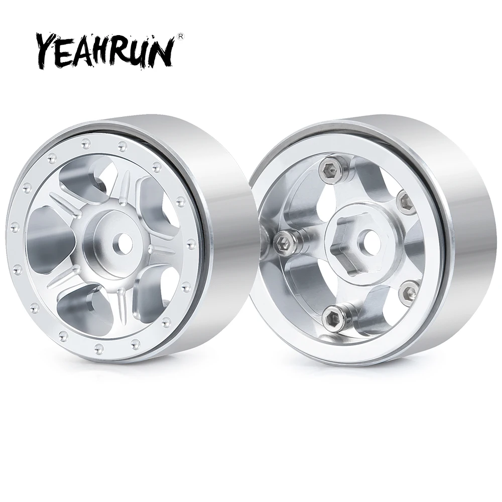 

YEAHRUN, 4 шт., 1,0 дюйма, колесные диски, ступицы для Axial SCX24 90081 1/24 RC Crawler Car Truck, обновленные детали