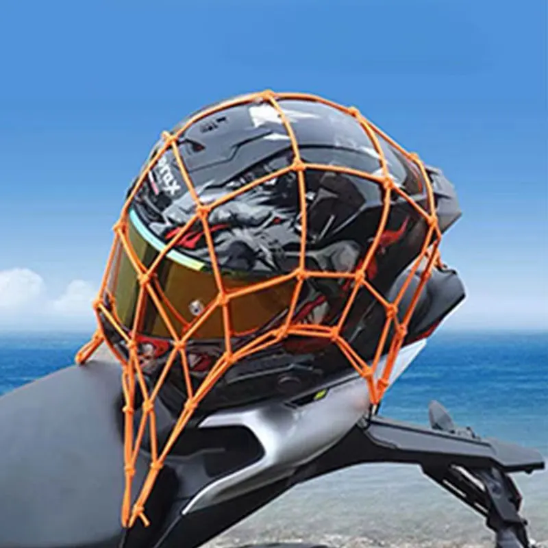 

Xhssly 40*40CM Motorcycle Accessories Elastic Heavy Duty Casco Helmet Rack Luggage Net For Pulsar Ns 200 Hold 700 R1250gs