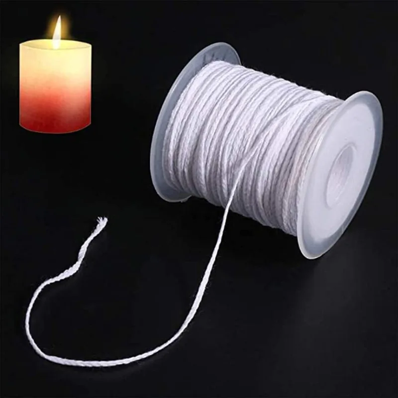 

61m Cotton Woven Candle Wick DIY Handmade Candle Wick 24 Strands Candle Wick Wire Home Accessories