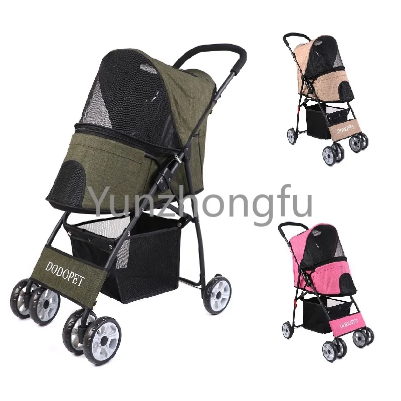 

Multi-functional High Quality Pet Stroller with Detachable Carrier Cart for Cat Dog